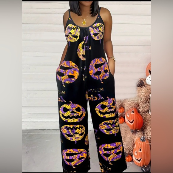 Tata Rose Pants - Halloween Print Jumpsuit
